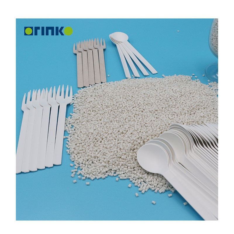 Biodegradable Polylactic Acid Pellets for Disposable Forks, Spoons, Knives and Cutlery